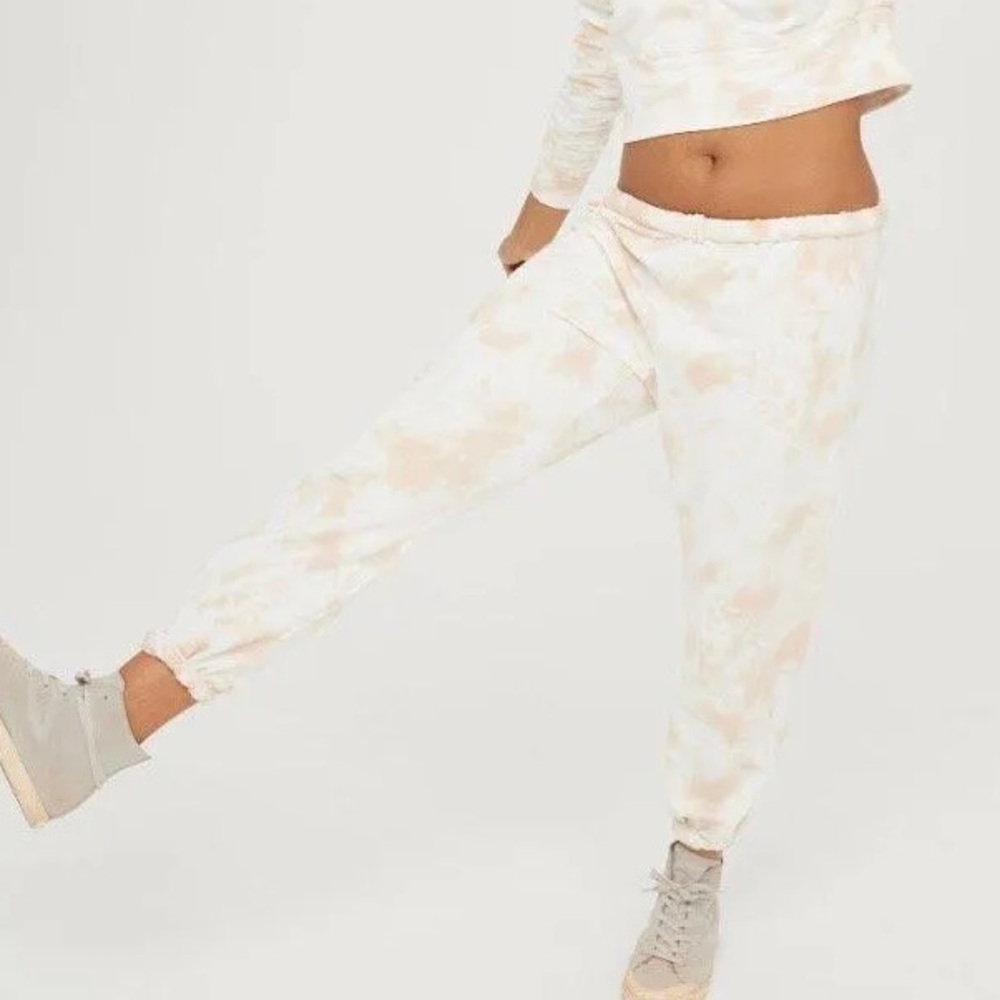 OFFLINE OTT Fleece Tie Dye Jogger in Sands